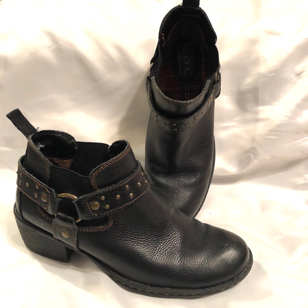BOC Black Motorcycle boots